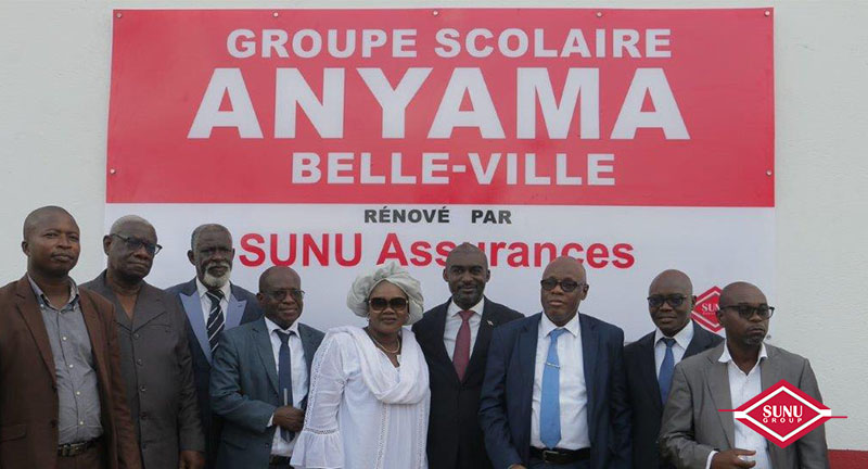 SUNU ASSURANCES RÉNOVE LE GROUPE SCOLAIRE BELLE-VILLE D’ANYAMA (CÔTE D’IVOIRE)